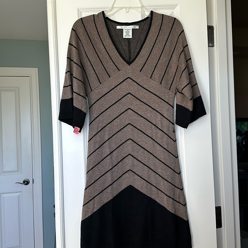 Black and Tan Max Studio Sweater Dress Size XS